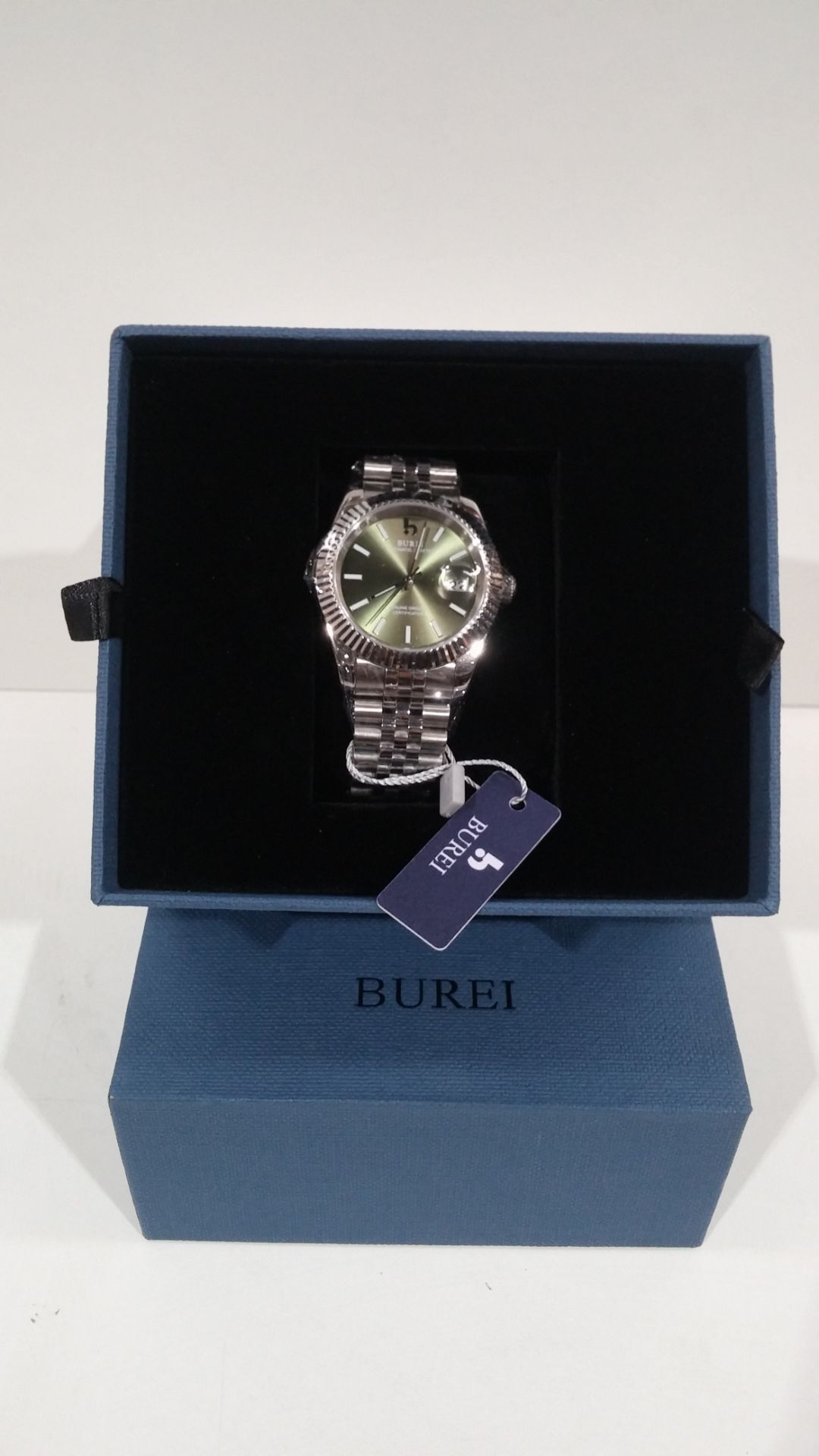 RRP £166.96 BUREI Mens Automatic Watches 24 Dial Analog Date Window - Image 2 of 2