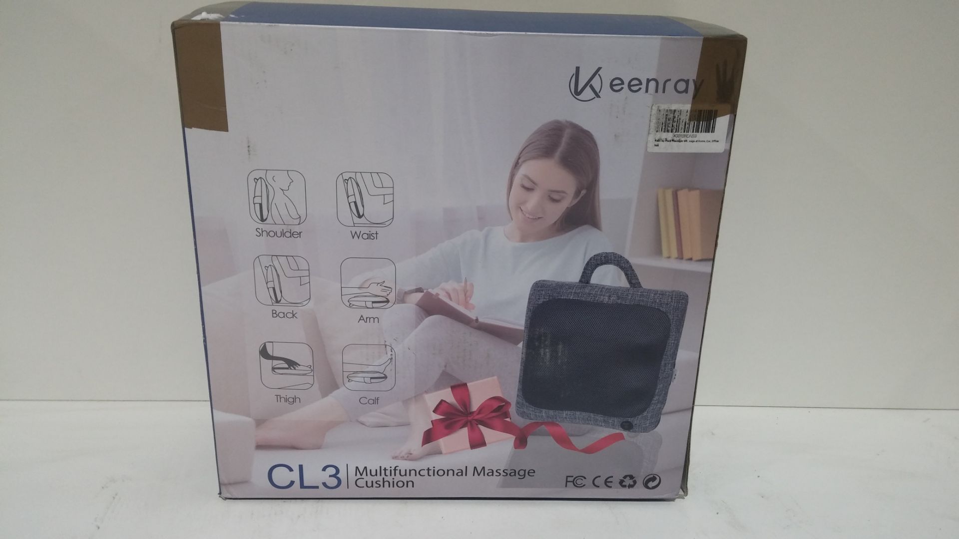 RRP £79 Boxed Keenray CL3 Massage Cushion
