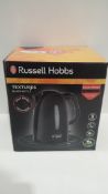 RRP £25 Boxed Russell Hobbs Textures Black Kettle