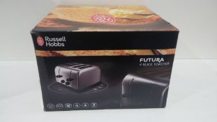 RRP £30 Boxed Russell Hobbs Futura 4 slice toaster