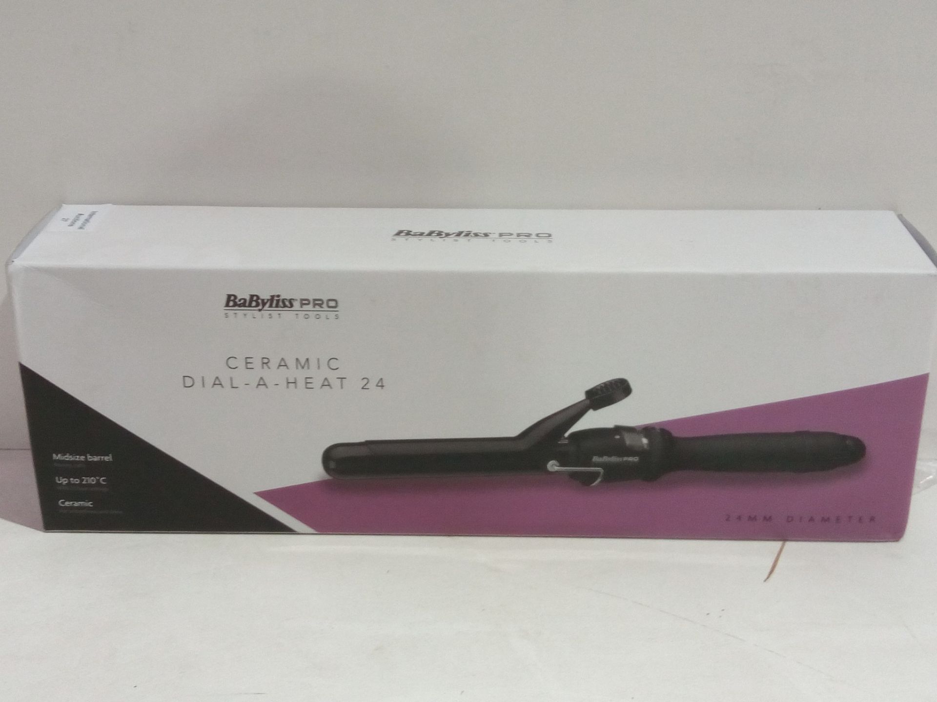 RRP £26.95 Babyliss 24 mm Pro Ceramic Dial A Heat Hair Tongs - Image 2 of 2