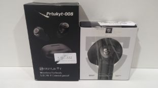 RRP £50 Boxed wireless earbuds X 2