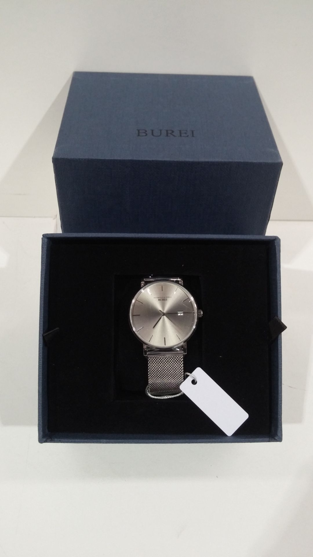 RRP £34.46 BUREI Men s Mechanical Watches Stylish Ultra Slim - Image 2 of 2