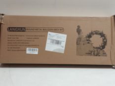 RRP £29.99 Boxed Langxun Round Metal Balloon Arch Kit