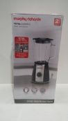 RRP £30 Boxed Morphy Richards Total Control Glass Table Blender