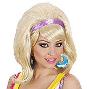 RRP £10.07 60s Mod - Blonde Wig for Hair Accessory Fancy Dress