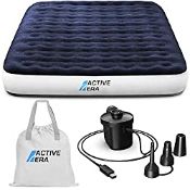 RRP £61.43 Active Era Luxury Camping Air Bed with USB Rechargeable Pump -