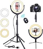 RRP £14.27 LED Ring Light with Tripod Stand