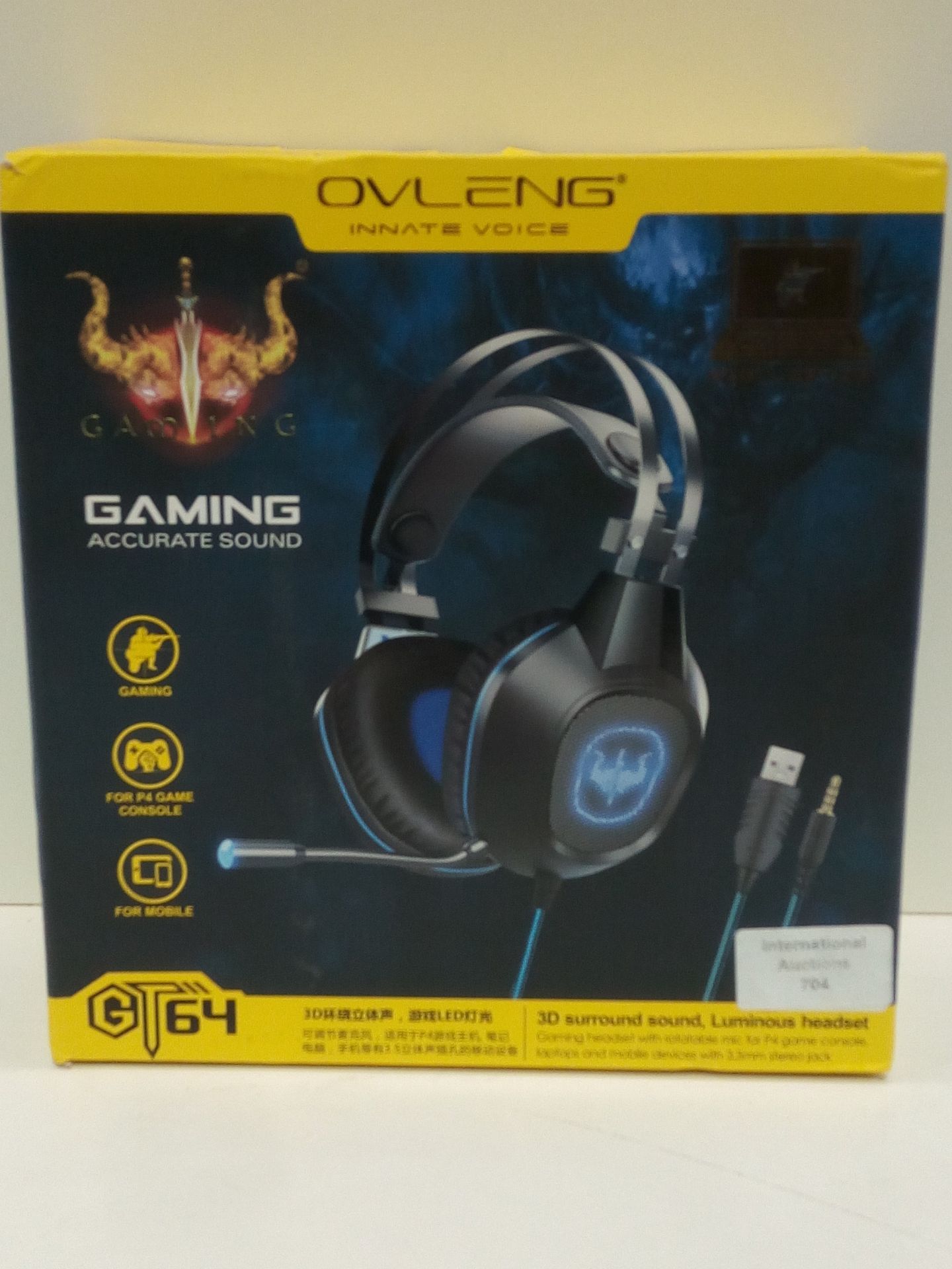 RRP £17.99 Gaming Headset With Microphone For Laptop/Xbox One/PS4/Nintendo - Image 2 of 2