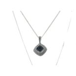 9ct White Gold Diamond Pendant 0.15 Carats - Valued by GIE £733.00 - 9ct White Gold Diamond