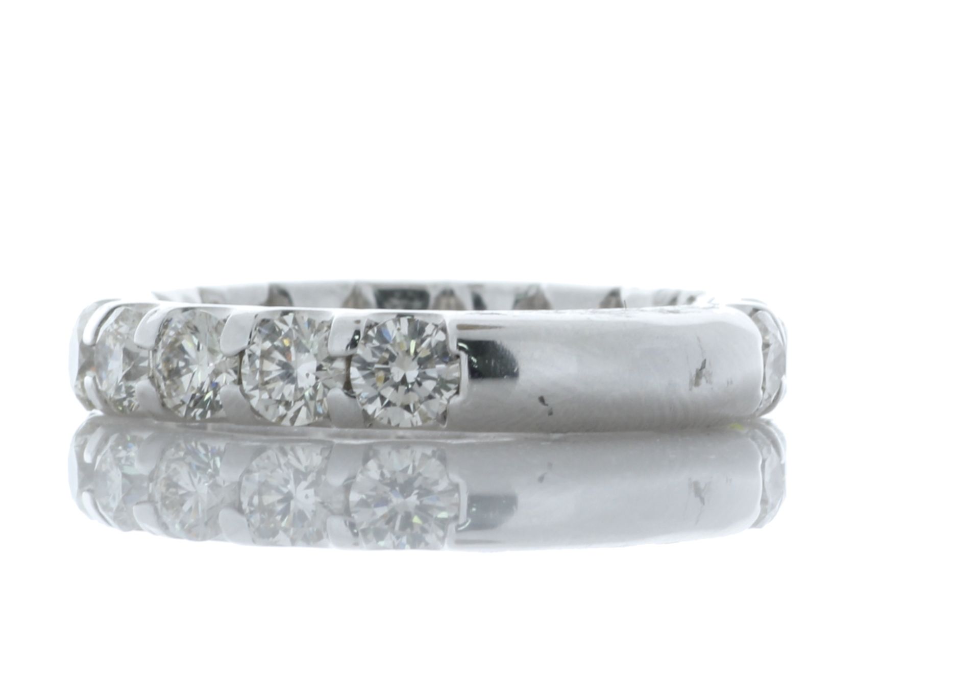 Platinum Full Eternity Diamond Ring 2.25 Carats - Valued by AGI £13,600.00 - Sixteen natural round - Image 2 of 4