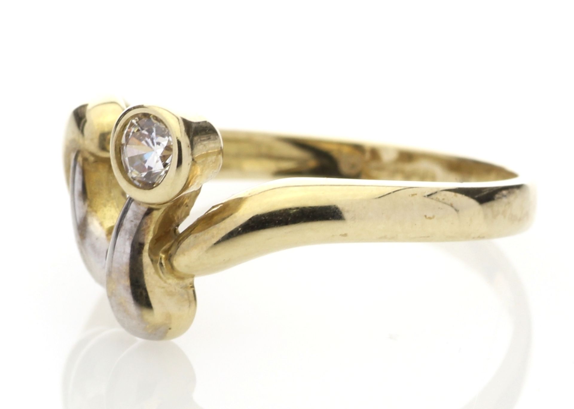 9ct Single Stone Rub Over Set Ladies Dress Diamond Ring 0.20 Carats - Valued by AGI £1,770.00 - - Image 2 of 4