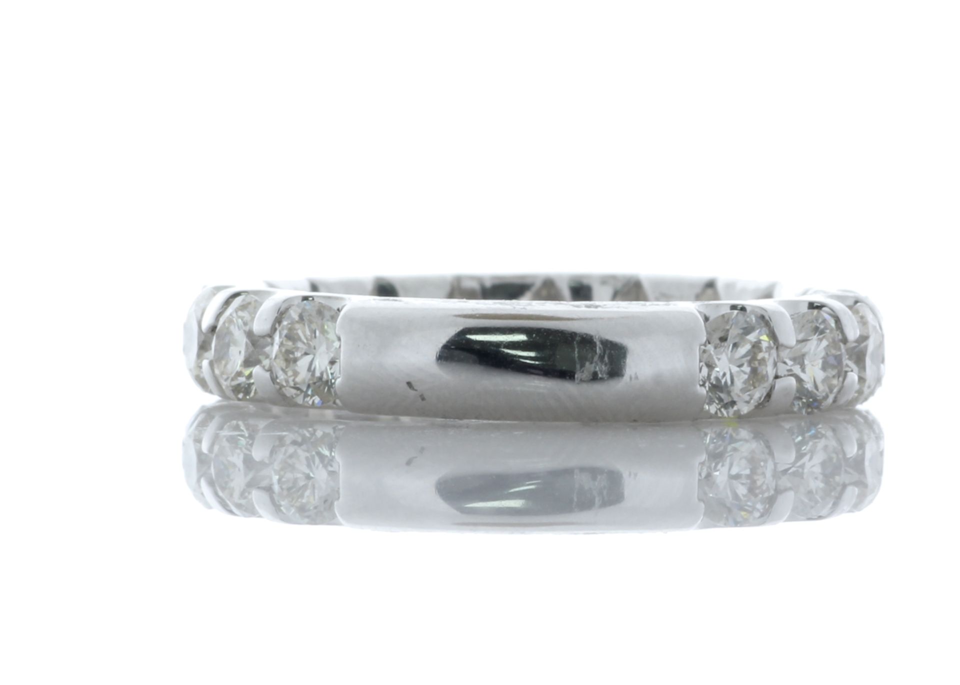 Platinum Full Eternity Diamond Ring 2.25 Carats - Valued by AGI £13,600.00 - Sixteen natural round - Image 3 of 4