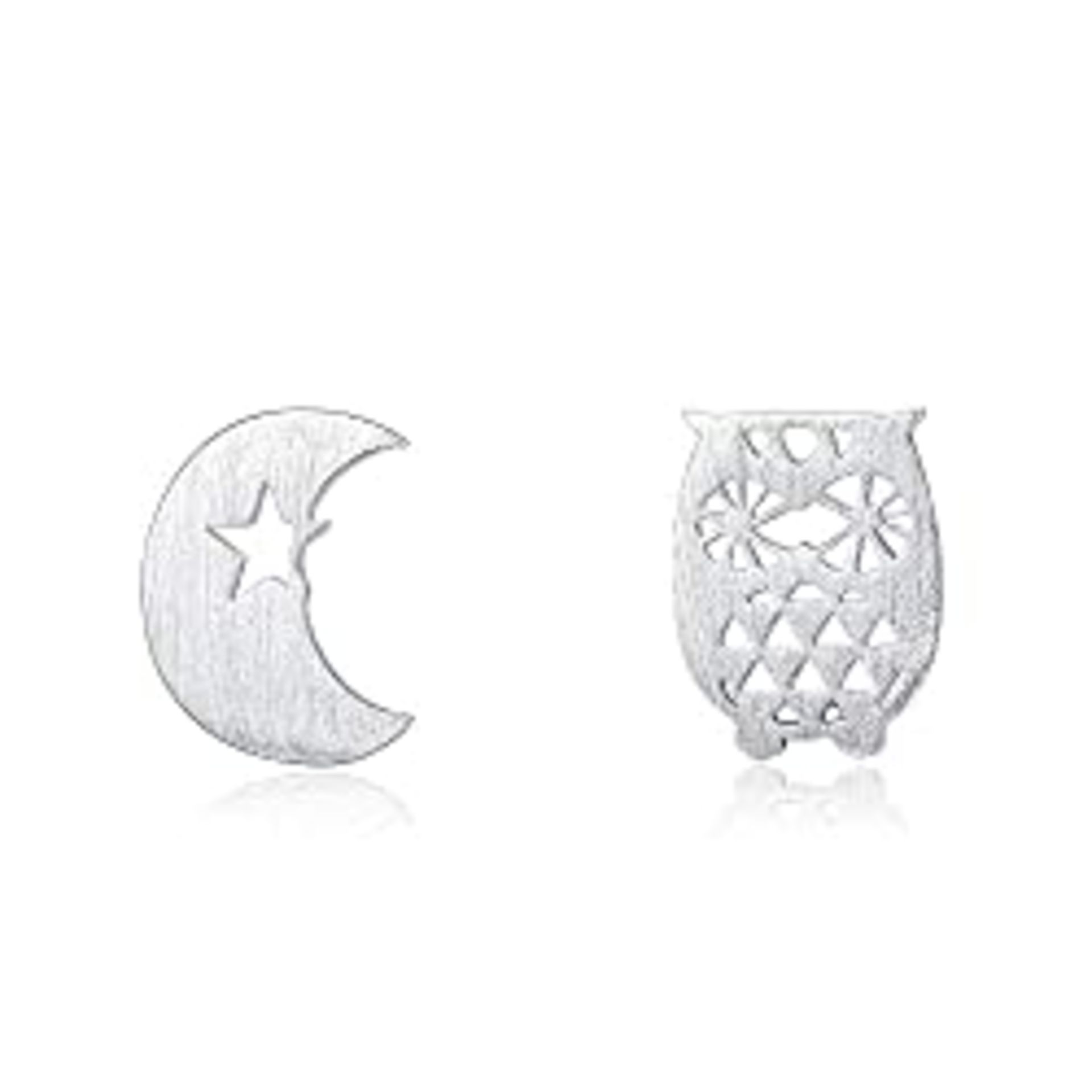 RRP £7.99 MiniJewelry Bird Owl Moon Stud Earrings for Girls Women