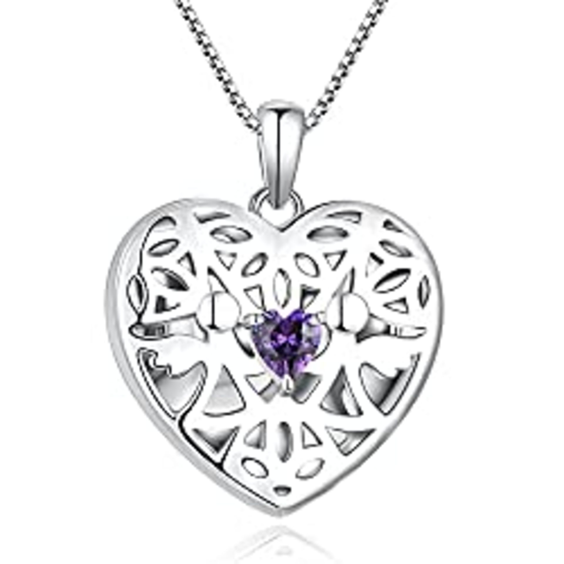 RRP £59.99 FJ Heart Photo Locket Pendant Guardian Angel Necklace