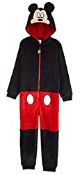 RRP £21.62 Mickey Mouse Onesie for Boys (7-8 Years) Black