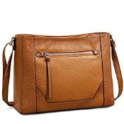 RRP £49.98 S-ZONE Women Genuine Leather Crossbody Bags Medium