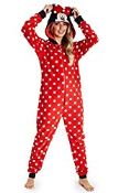 RRP £30.19 Minnie Mouse Onesie for Ladies (M) Red