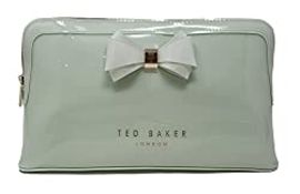 RRP £34.94 Ted Baker Abbie Curved Bow Large Washbag Toiletry Cosmetic Bag in Pale Green