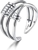 RRP £13.99 Milacolato 925 Sterling Silver Anxiety Ring for Women