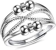 RRP £9.98 MILACOLATO Anxiety Ring for Women Men Fidget Rings