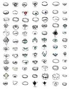 RRP £16.87 MILACOLATO 84 Pcs Midi Ring Bohemian Knuckle Ring Sets