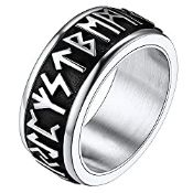 RRP £14.99 Viking Ring for Man Stainless Steel Fidget Rings Spinner