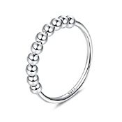 RRP £14.42 MILACOLATO 925 Sterling Silver Spinning Rings with