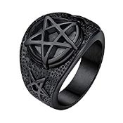 RRP £13.72 FaithHeart Pagan Rings for Boy Not Fade 316L Stainless