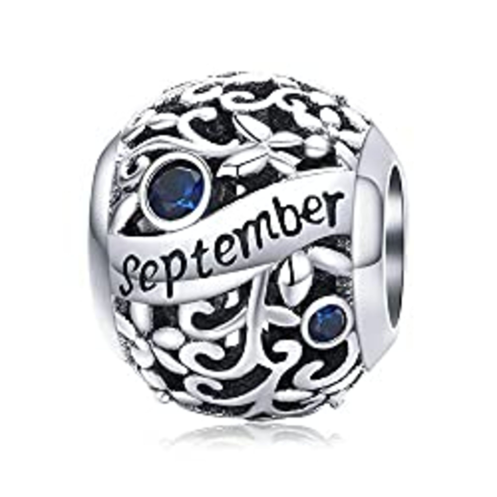 RRP £15.98 MUERDOU S925 Sterling Silver Birthstone Charm Fit Charms