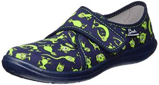 X 2 ITEMS IN THIS LOT Beck Boy's Monster Low-Top Slippers, Blue RRP £16 Condition ReportBRAND NEW
