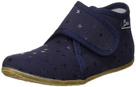 LOT TO CONTAIN X 4 ITEMS Beck Little Stars Hi-Top Slippers, Blue (Dark Blue 05), 7 UK Child COMBINED