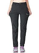 RRP £26.98 donhobo Women's Pack It Waterproof Trousers Trekking, Size Small