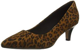 Clarks Women's Linvale Jerica Pumps, Brown Interest, 5.5 UK RRP £45Condition ReportBRAND NEW BOXED