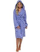 RRP £24.97 CityComfort Ladies Robe Terry Towelling Cotton Dressing Size Medium Brand New