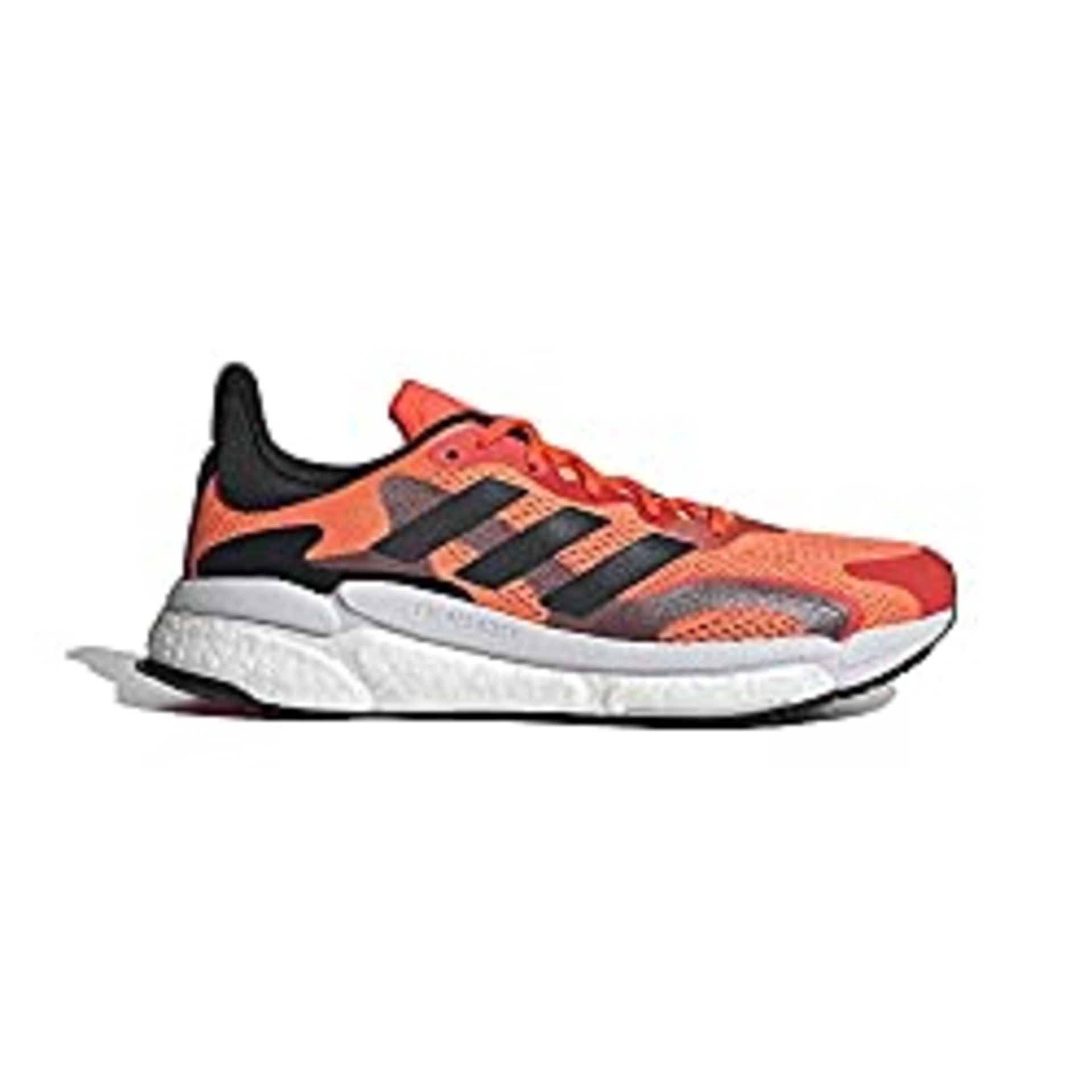 RRP £99.98 adidas Men's Boost 3 M Running Shoe, Solar red/core Black/Night met, 8 UK Brand New