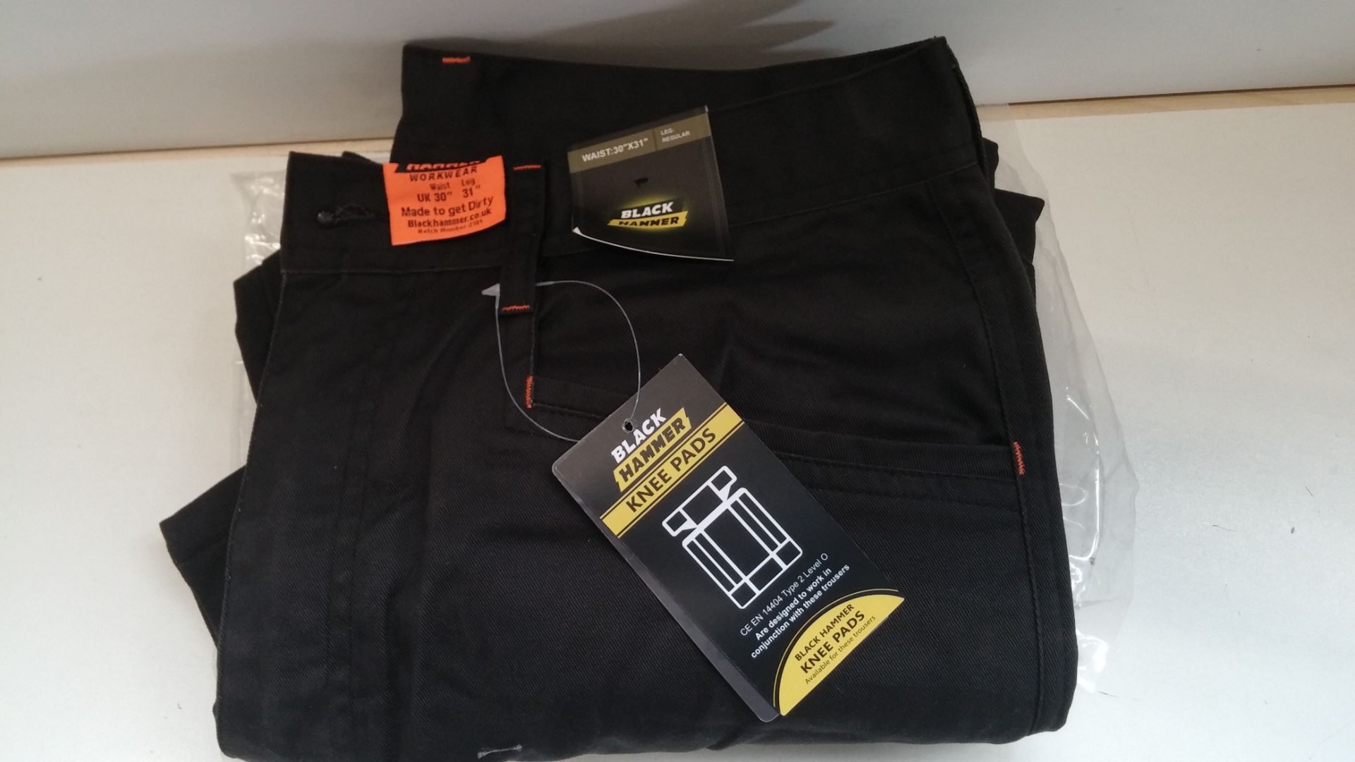 RRP £23.99 Black Hammer Mens Combat Work Trousers Cargo Pants W30 Leg 31 - Image 2 of 2