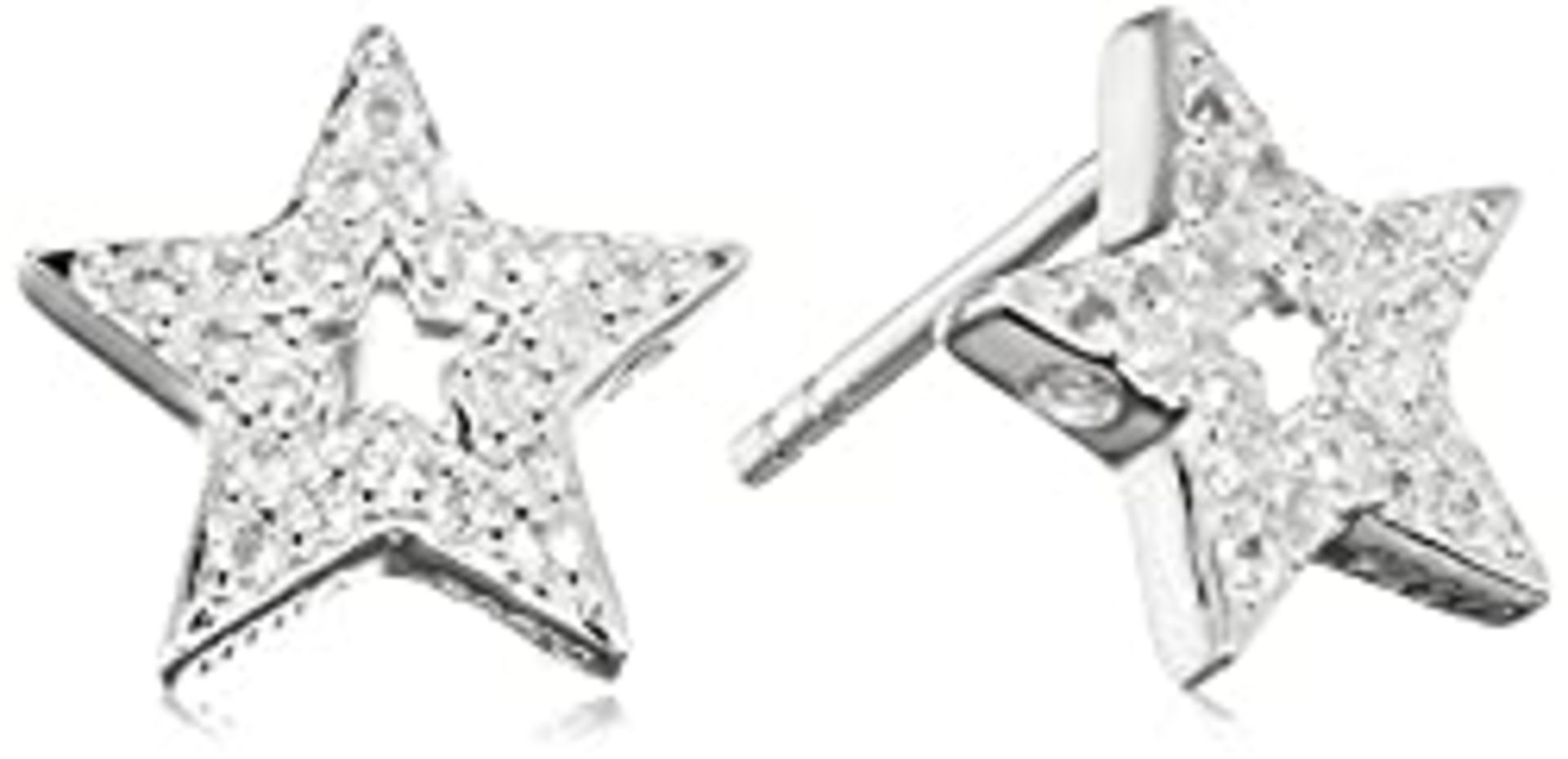 RRP £65.00 Hot Diamonds Women Silver Topaz Stud Earrings DE554