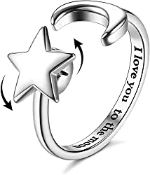 RRP £15.98 MILACOLATO S925 Sterling Silver Rings for Women Adjustable