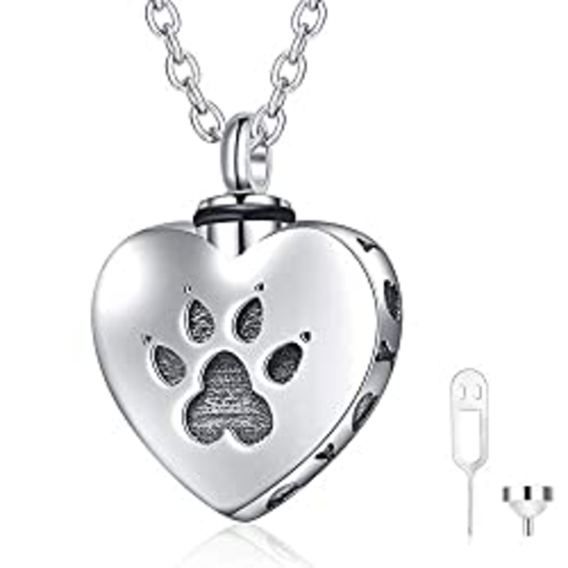 RRP £9.98 cluis Urn Necklace for Ashes Cremation Necklace Paw