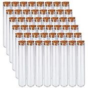 RRP £15.98 Bekith 48 Pack 45ml Glass Test Tubes with Cork Stoppers