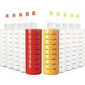 RRP £13.58 Youngever 10 Pack Re-usable 250ml Plastic Squeeze Bottles