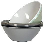 RRP £20.99 Youngever 9 Pack 3000ML Re-usable Plastic Mixing and Serving Bowls