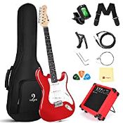 RRP £158.70 Vangoa Full Size Electric Guitar Beginner Starter Kit