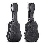 RRP £75.98 CAHAYA Hard Guitar Cases Acoustic Guitar ABS Case 41 Inch Line Striped Black
