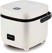 RRP £29.99 1.2L Mini Rice Cooker with Steamer Non- Stick Cooking