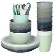 RRP £19.99 Youngever 54 pcs Kids Tableware