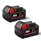 RRP £54.98 VANTTECH 2Pack 5.0Ah 18V Lithium ion Replacement Battery