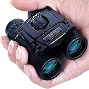 RRP £19.99 USCAMEL Folding Pocket Binoculars Compact Travel