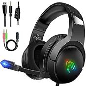 RRP £23.99 Gootoop Gaming Headsets with Microphone Surround Sound